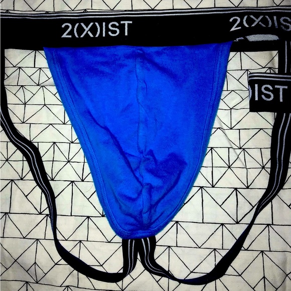 2xist COTTON STRETCH JOCK STRAPS. 1-blue and 1-pink. Excellent Condition Size  M - Picture 3 of 7